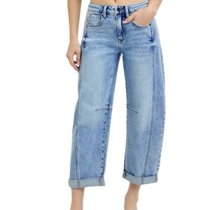 RISEN High Rise Barrel Jeans Size 11 /  30